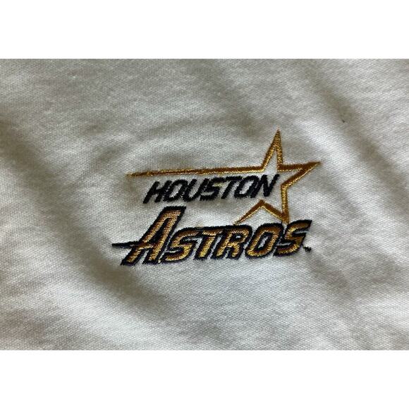 Houston Astros Polo Shirt Mens XL White Short Sleeve Vintage Y2K MLB Baseball - Picture 6 of 7